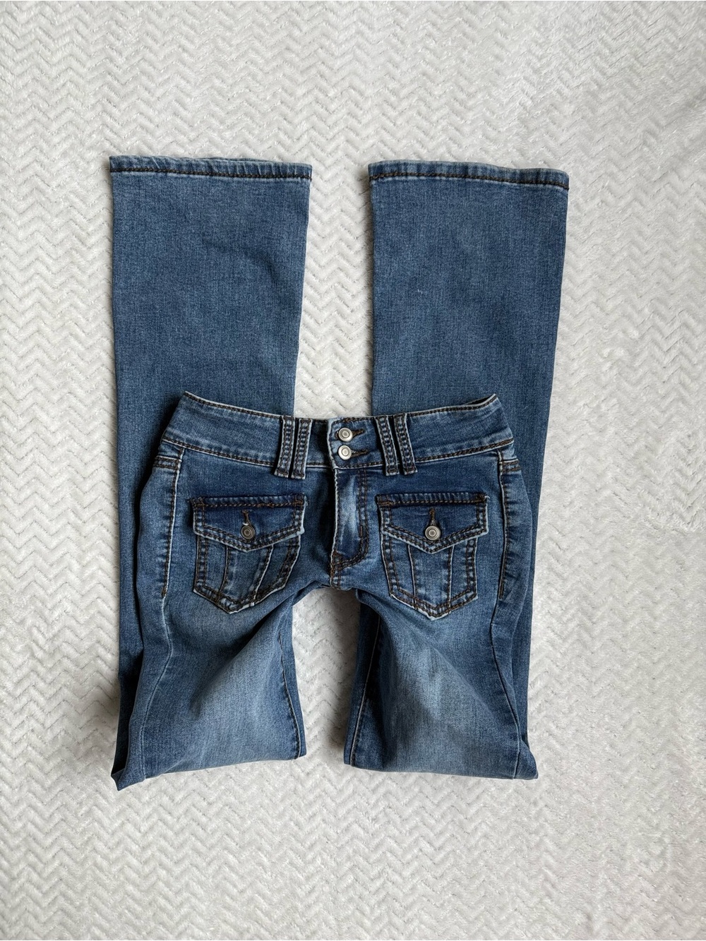 Y2K 2000s Low Rise Bootcut Jeans Size 1